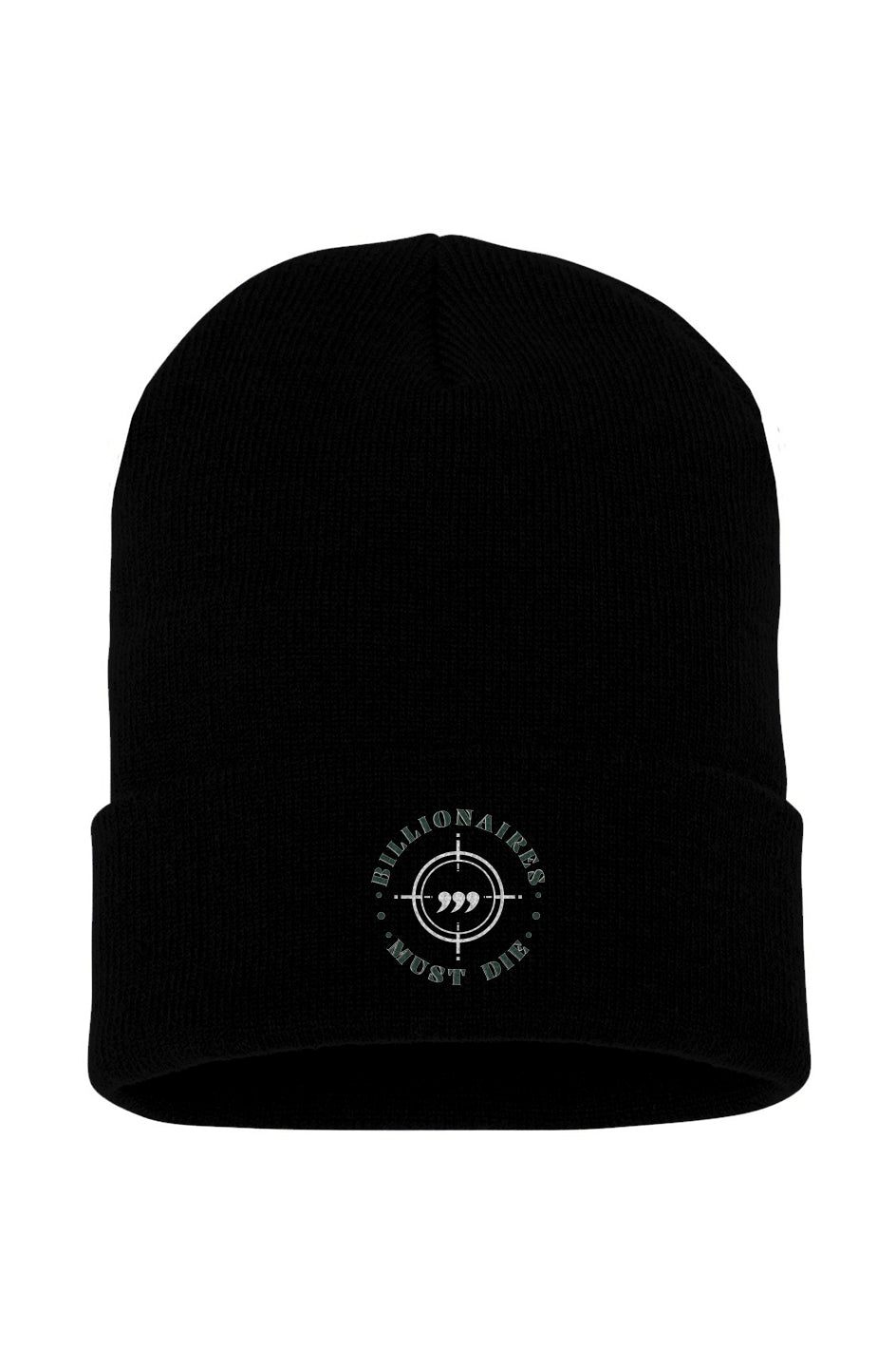 OG Billionaires Must Die Black Cuffed Beanie